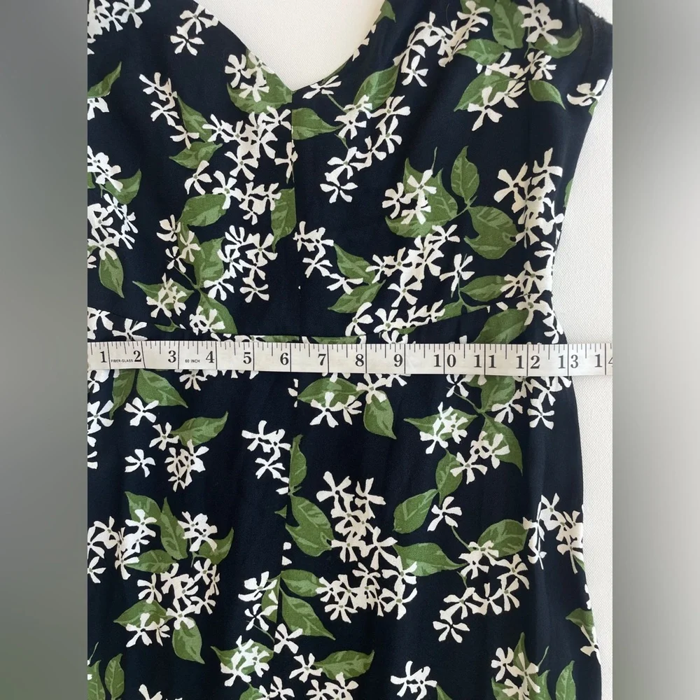 Reformation Baxley Floral Print Crepe De Chine Midi Dress Size 4